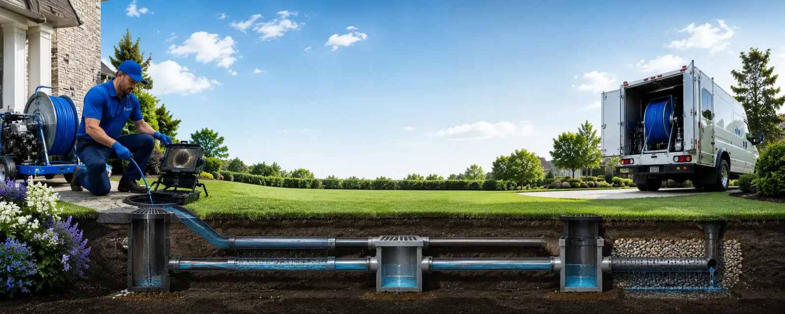 Outdoor drain cleaning information for Caledonia, MS